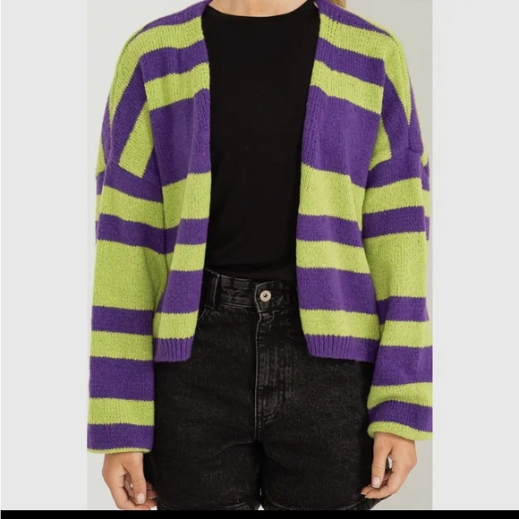 Screaming Green Strange Things Cardigan - Picture 6 of 7